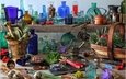 цветы, ягоды, стекло, посуда, яйца, бутылки, чайник, травы, натюрморт, ревень, лавровый лист, барвинок