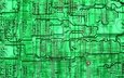 зелёный, фон, плата, микросхема, фишка, circuit board, грин, чип, микрочип, интегральная схема