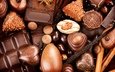 орехи, конфеты, сладости, шоколад, сладкое, конфета, в шоколаде