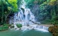 водопад, лаос, tat kuang si waterfalls, luang prabang