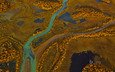 деревья, река, панорама, краски, осень, швеция, sarek national park