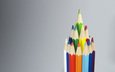 фон, разноцветные, карандаши, цветные, цветные карандаши