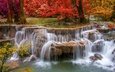 вода, река, природа, камни, водопад, осень, красиво, каскады