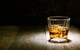 лёд, стакан, дерева, виски, алкогольный напиток, cтекло
