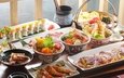 овощи, икра, суши, морепродукты, креветки, ассорти, блюда, китайская кухня