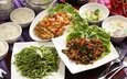 овощи, мясо, рис, салат, суп, ассорти, блюда, тайваньская кухня