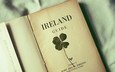 клевер, листок, лист, книга, ирландия