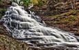 скалы, водопад, штат пенсильвания, ricketts glen state park