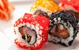 рыба, японии, икра, рис, суши, роллы, морепродукты, японская кухня