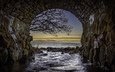 природа, море, мост, туннель, шотландия
