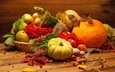 яблоки, осень, ягоды, урожай, овощи, тыква, натюрморт, осен, чеснок, красотуля