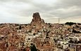 башня, турция, каппадокия, индейка, cappadokia, ortahisar castle, ортахисар