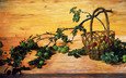 картина, масло, холст, яблони, юрий арсенюк, (род. 1955), сломанная ветка