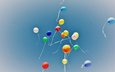 шары, праздник, окрас, неба, воздушные шарики, аир, colorfull, выпускной, ballons