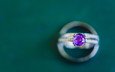 фиолетовый, камень, кольцо, сиреневый