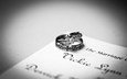 чёрно-белое, кольца, свадьба, украшение, ювелирные изделия, обручальное кольцо
