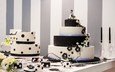 цветы, свечи, свадьба, сладкое, украшение, торт, пирожное