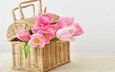 цветы, букет, корзина, тюльпаны, тульпаны,  цветы, pink-tulips-flowers-bouquet.jpg pink