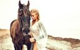 лошадь, девушка, настроение, misjka samsara, cute horse