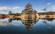 замок, япония, японский, старинный, замок мацумото