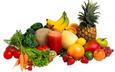 виноград, фрукты, ягоды, овощи, морковь, банан, ананас, сок, разнообразие, редис