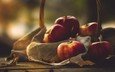 фрукты, яблоки, осень, урожай