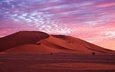 небо, облака, вечер, природа, утро, песок, пустыня, дюны