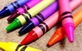 цвета, разноцветные, мелки, канцелярия, восковые карандаши