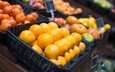 рынок, фрукты, апельсины, мандарины, цитрусы