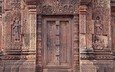 дверь, архитектура, камбоджа, бантей срей, сием-рип