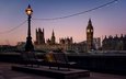 мост, лондон, башня, англия, набережная, фонарь, скамья, парламент
