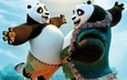 мультфильм, радость, счастье, по, встреча, панды, кунг-фу панда 3