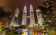 башни, малайзия, куала-лумпур, башни петронас