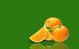 отражение, фон, фрукты, апельсины, цитрусы