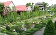 дизайн, скульптуры, таиланд, фонтаны, сады, тропический парк нонг нуч