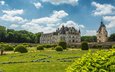 парк, замок, архитектура, франция, chateau de chenonceau, луара