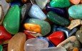 камни, макро, разноцветные, цветные, камешки