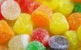 разноцветные, конфеты, сладости, сахар, мармелад