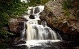 природа, пейзаж, скала, канада, британская колумбия, chapman falls