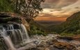водопад, австралия, речка, квинсленд, morans falls, моранс фоллс, национальный парк ламингтон