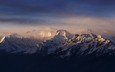 свет, горы, восход, природа, пейзаж, туман, снежная вершина, гималаи, непал