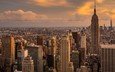 небоскребы, мегаполис, сша, нью-йорк, манхэттен, empire state