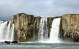 скалы, водопад, исландия, гюдльфосс, sudur-tingeyjarsysla, goðafoss, водопад годафосс