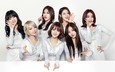 улыбка, взгляд, девушки, волосы, азиатки, k-поп, aoa, chanmi, choa, hyejeong, jimin, mina, seolhyun, yuna, чоа, ссх, корейская группа