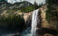 горы, скалы, природа, лес, водопад, сша, йосемити, vernal falls, йосе́митский национальный парк, вернал