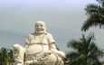 храм, азия, будда, статуя, вьетнам, статуя будды, laughing buddha