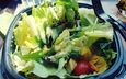 зелень, овощи, салат, листья салата