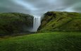 река, природа, водопад, исландия, скоугафосс, etienne ruff