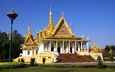 дворец, камбоджа, королевский дворец, пномпень