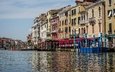 вода, венеция, канал, италия, гранд-канал